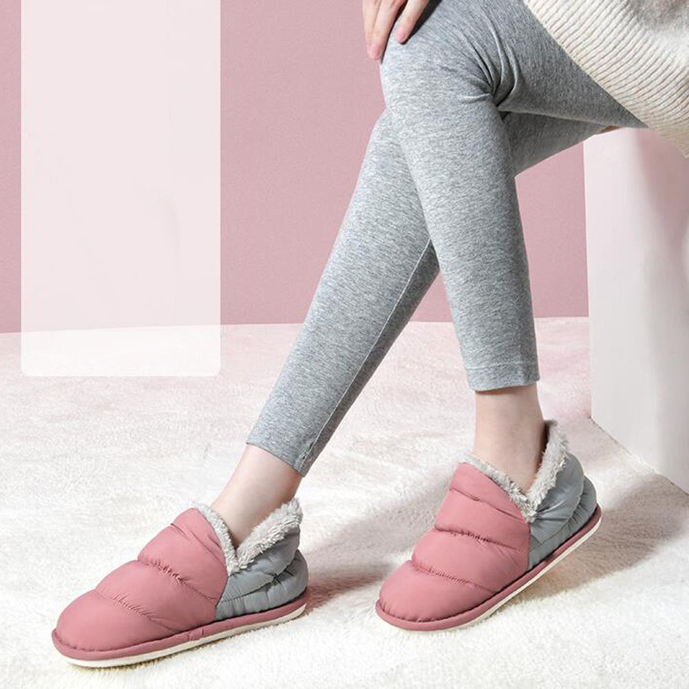Women's Soft Fur Plush Slippers Waterproof Shoes